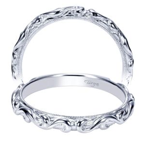 Taryn 14 Karat White Gold Straight Wedding Band TW9021W4JJJ