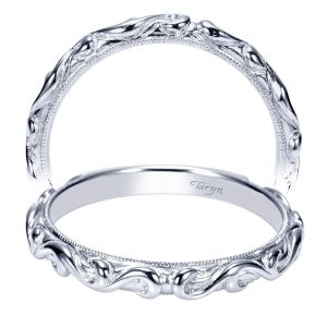 Taryn 14 Karat White Gold Straight Wedding Band TW9021W4JJJ