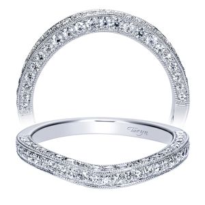 Taryn 14 Karat White Gold Matching Curved Wedding Band TW9037W44JJ