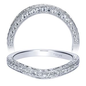 Taryn 14 Karat White Gold Matching Curved Wedding Band TW9037W44JJ