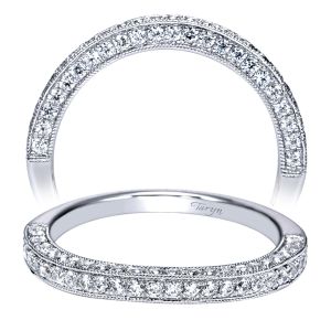 Taryn 14 Karat White Gold Curved Wedding Band TW9039W44JJ