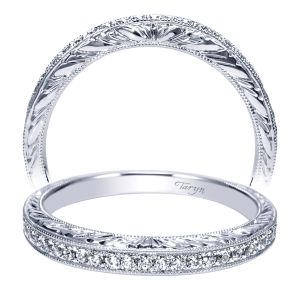 Taryn 14 Karat White Gold Curved Wedding Band TW9041W44JJ