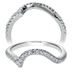 Taryn 14 Karat White Gold Curved Wedding Band TW9055W44JJ