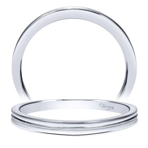 Taryn 14 Karat White Gold Straight Wedding Band TW9091W4JJJ