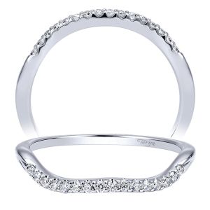 Taryn 14 Karat White Gold Curved Wedding Band TW911501R0W44JJ