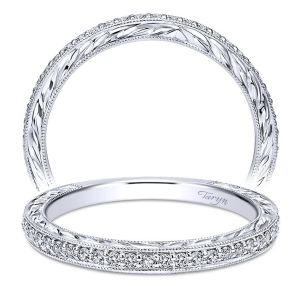 Taryn 14 Karat White Gold Straight Wedding Band TW911587R0W44JJ