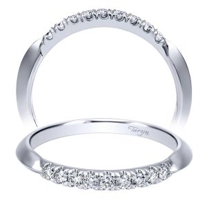 Taryn 14 Karat White Gold Curved Wedding Band TW911710R2W44JJ