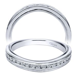 Taryn 14 Karat White Gold Curved Wedding Band TW911714R0W44JJ