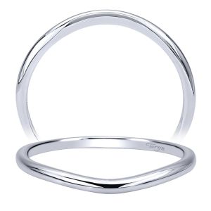 Taryn 14 Karat White Gold Curved Wedding Band TW911776R1W4JJJ