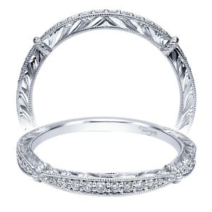 Taryn 14 Karat White Gold Straight Wedding Band TW911782R0W44JJ