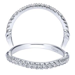 Taryn 14 Karat White Gold Curved Wedding Band TW911789R0W44JJ