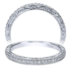 Taryn 14 Karat White Gold Straight Wedding Band TW911862S0W44JJ