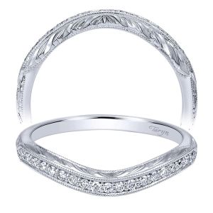 Taryn 14 Karat White Gold Curved Wedding Band TW911865R0W44JJ