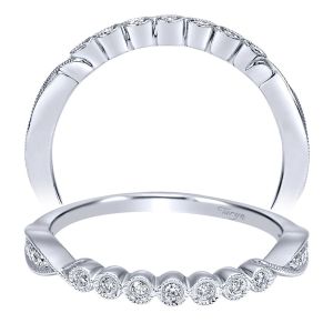 Taryn 14 Karat White Gold Curved Wedding Band TW911874S0W44JJ