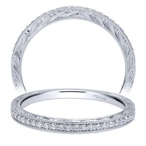 Taryn 14 Karat White Gold Straight Wedding Band TW911880R0W44JJ