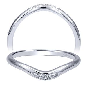 Taryn 14 Karat White Gold Curved Wedding Band TW911901R1W44JJ