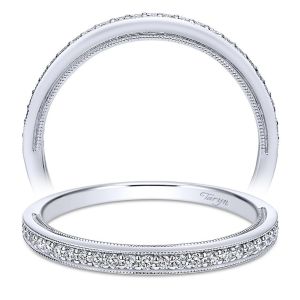 Taryn 14 Karat White Gold Straight Wedding Band TW911932R0W44JJ