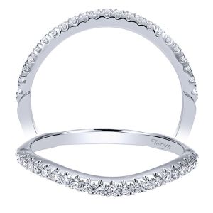 Taryn 14 Karat White Gold Curved Wedding Band TW911954R0W44JJ