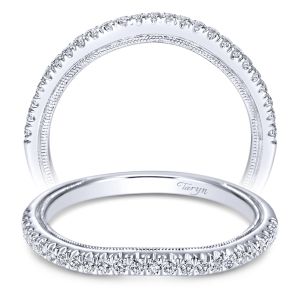 Taryn 14 Karat White Gold Curved Wedding Band TW9186W44JJ