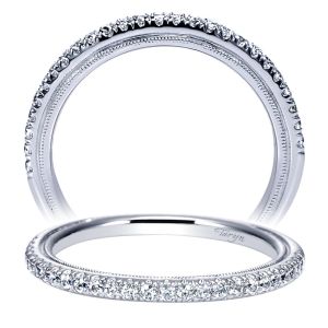 Taryn 14 Karat White Gold Straight Wedding Band TW9187W44JJ