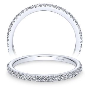 Taryn 14 Karat White Gold Straight Wedding Band TW9189W44JJ