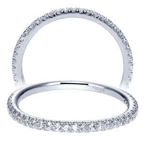 Taryn 14 Karat White Gold Straight Wedding Band TW9191W44JJ