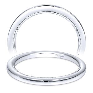 Taryn 14 Karat White Gold Straight Wedding Band TW9208W4JJJ