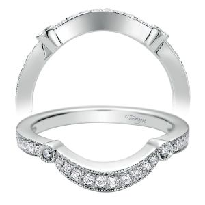 Taryn 14 Karat White Gold Curved Wedding Band TW9240W44JJ