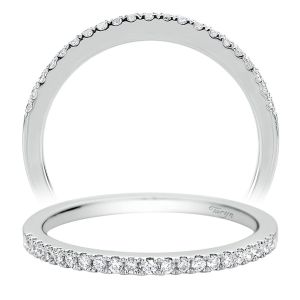 Taryn 14 Karat White Gold Straight Wedding Band TW9253W44JJ