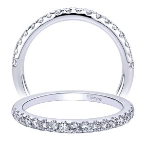 Taryn 14 Karat White Gold Straight Wedding Band TW9320W44JJ