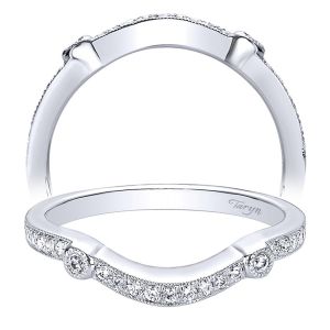 Taryn 14 Karat White Gold Curved Wedding Band TW9325W44JJ