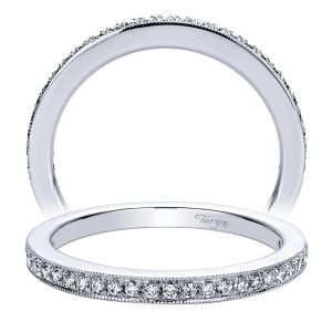 Taryn 14 Karat White Gold Straight Wedding Band TW9334W44JJ