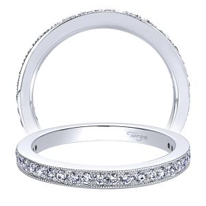 Taryn 14 Karat White Gold Straight Wedding Band TW9335W44JJ