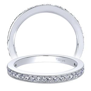 Taryn 14 Karat White Gold Straight Wedding Band TW9335W44JJ