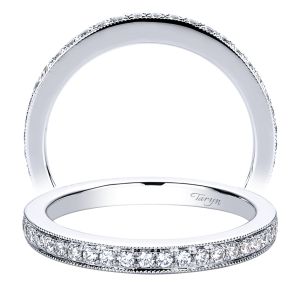 Taryn 14 Karat White Gold Straight Wedding Band TW9364W44JJ