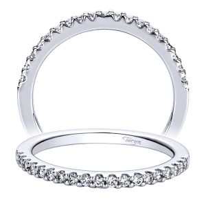 Taryn 14 Karat White Gold Straight Wedding Band TW9377W44JJ