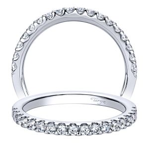 Taryn 14 Karat White Gold Straight Wedding Band TW9378W44JJ