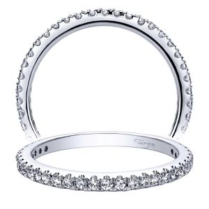 Taryn 14 Karat White Gold Straight Wedding Band TW9380W44JJ