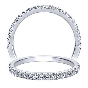 Taryn 14 Karat White Gold Straight Wedding Band TW9383W44JJ