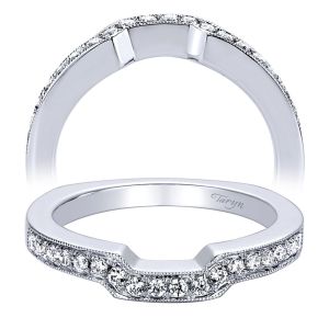 Taryn 14 Karat White Gold Curved Wedding Band TW9388W44JJ