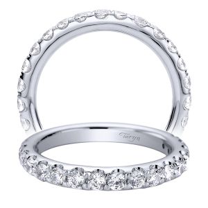 Taryn 14 Karat White Gold Straight Wedding Band TW9407W44JJ