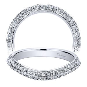 Taryn 14 Karat White Gold Curved Wedding Band TW9412W44JJ