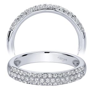 Taryn 14 Karat White Gold Straight Wedding Band TW9446W44JJ