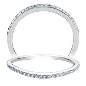 Taryn 14 Karat White Gold Straight Wedding Band TW9479W44JJ