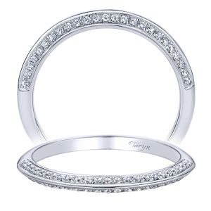 Taryn 14 Karat White Gold Curved Wedding Band TW9494W44JJ