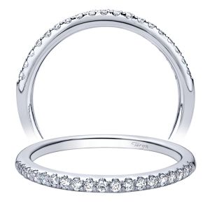 Taryn 14 Karat White Gold Straight Wedding Band TW9498W44JJ