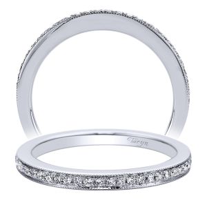 Taryn 14 Karat White Gold Straight Wedding Band TW9510W44JJ