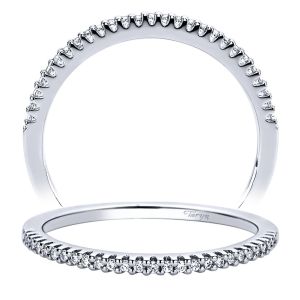 Taryn 14 Karat White Gold Straight Wedding Band TW9520W44JJ