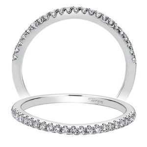 Taryn 14 Karat White Gold Straight Wedding Band TW9538W44JJ