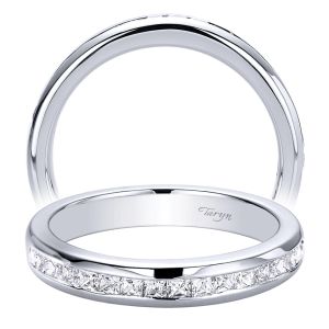 Taryn 14 Karat White Gold Straight Wedding Band TW9543W44JJ